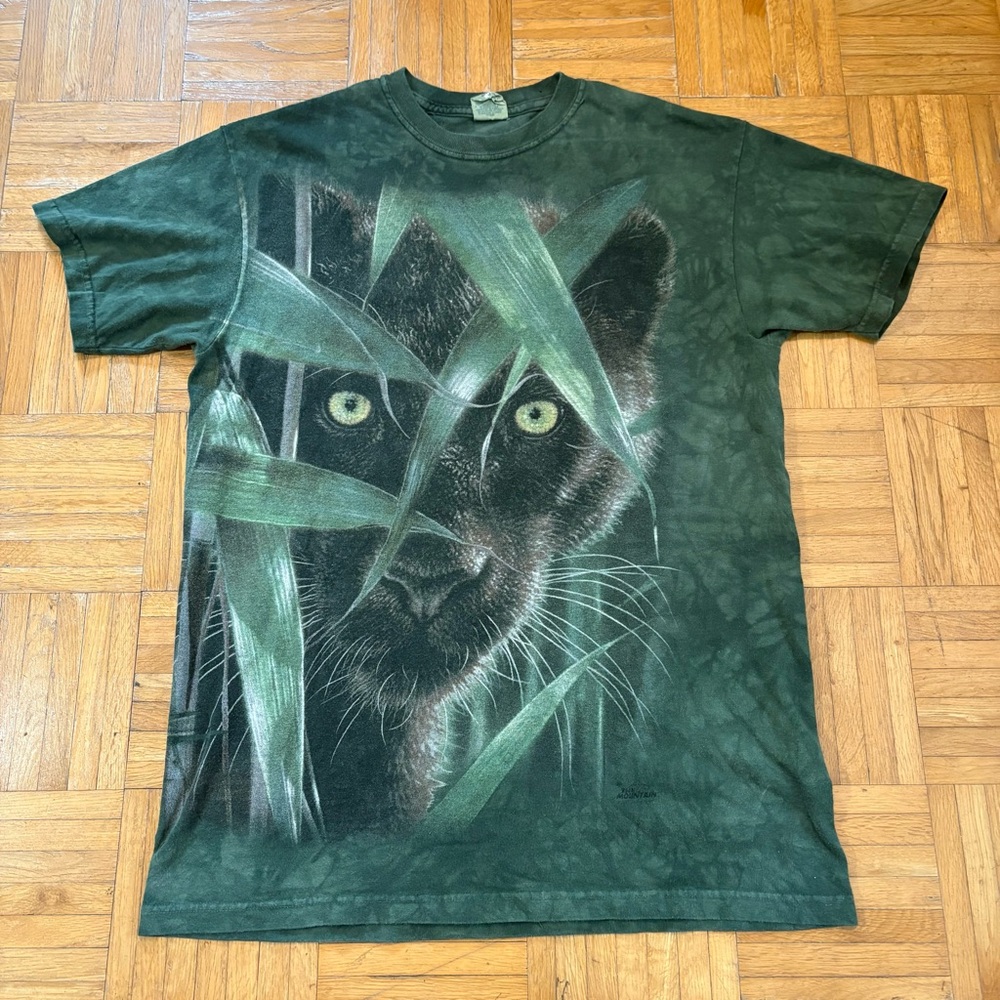 The Mountain Wild Eyes Panther Tie Dye Shirt